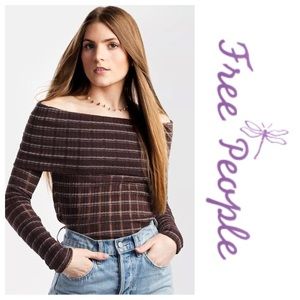 NWT Free People Snowbunny Girlfriend Rib Top